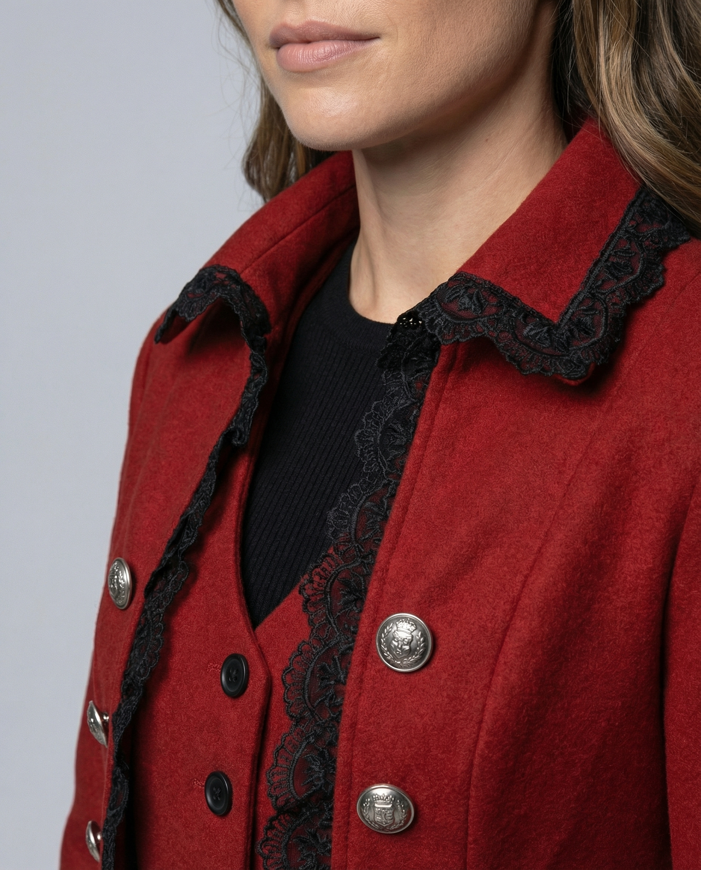 Cappotto Donna con Cappuccio Stile Storico