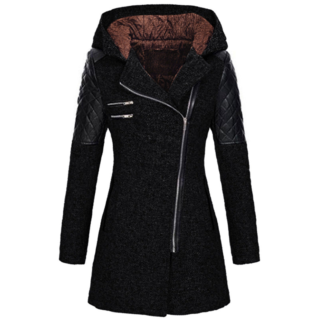 Giacca Invernale Donna Vintage Calda Stile Classico