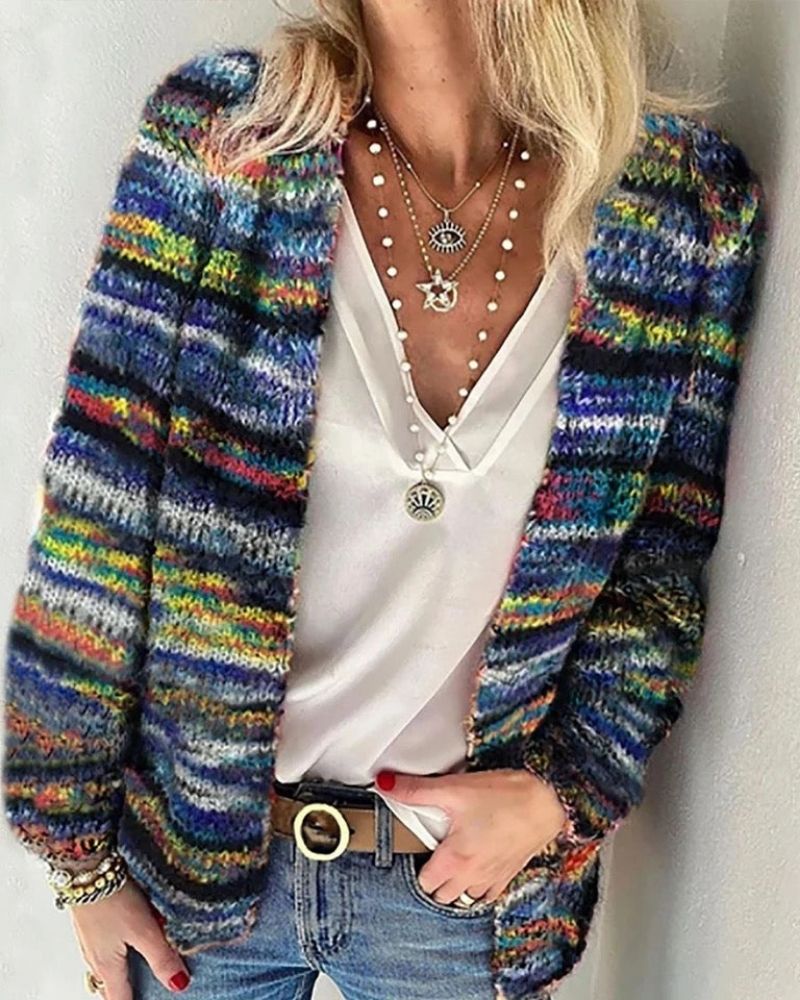 Cardigan Donna in Maglia Aperto Frontale - Brentozzi