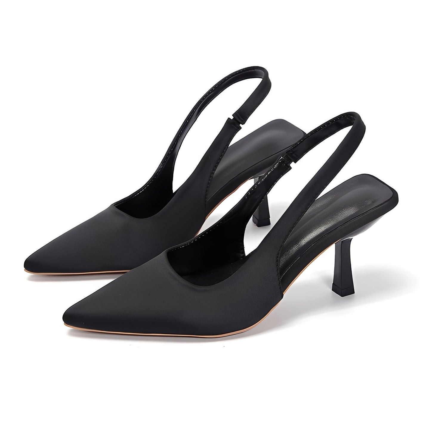 Décolleté Donna Slingback Tacco Alto Elegante