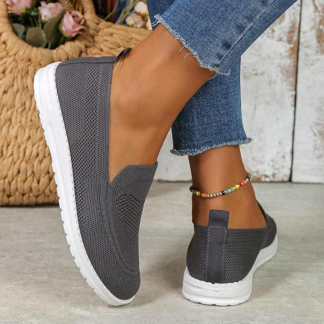 Sneakers Slip On Donna Casual Comode