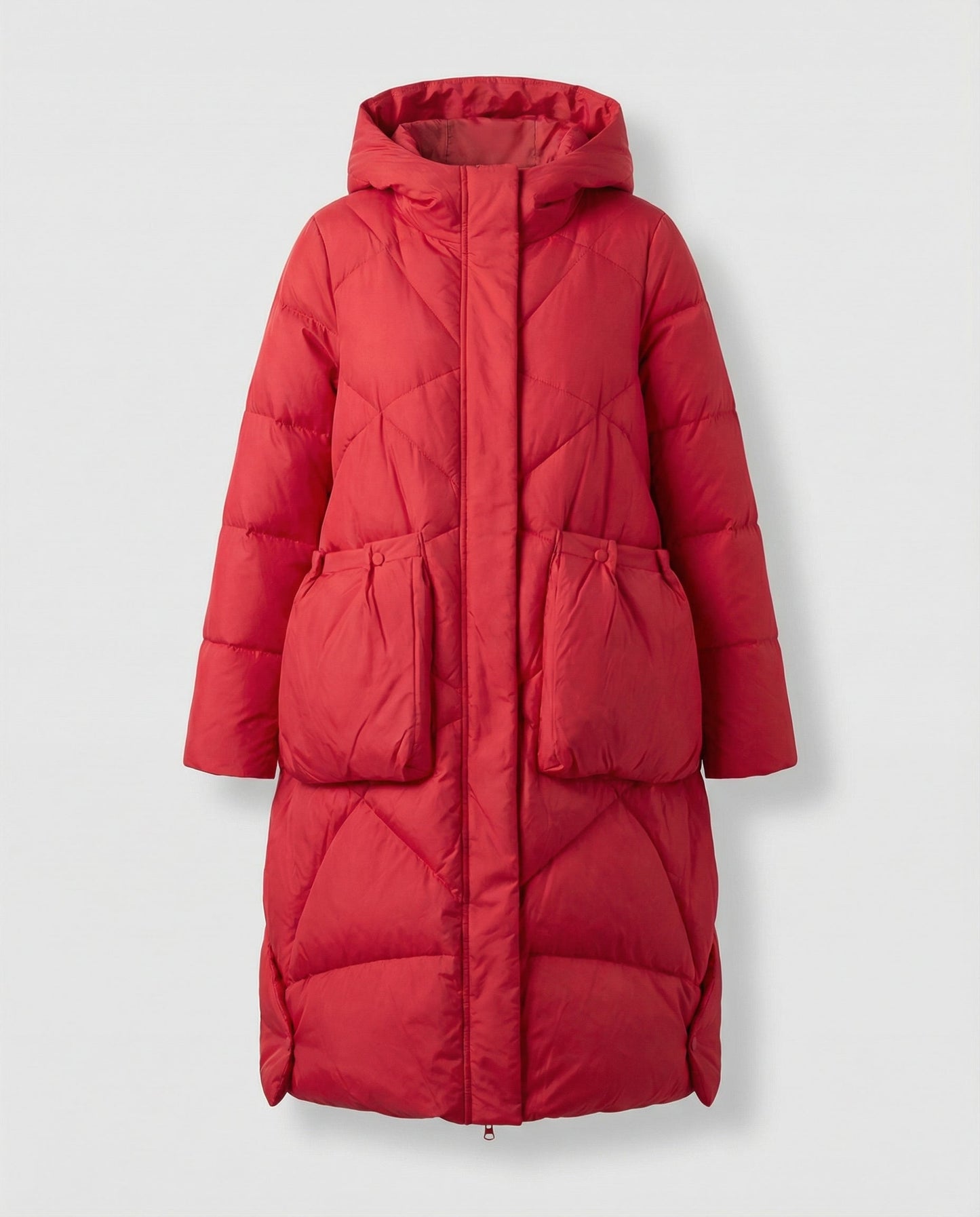 Cappotto Donna con Cappuccio Stile Casual