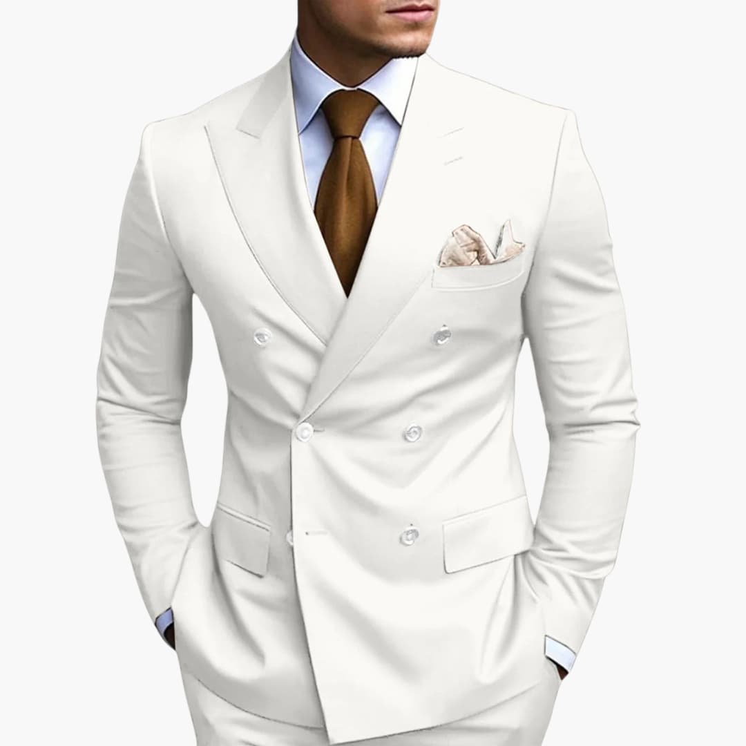 Abito Elegante Uomo Doppiopetto Slim Fit