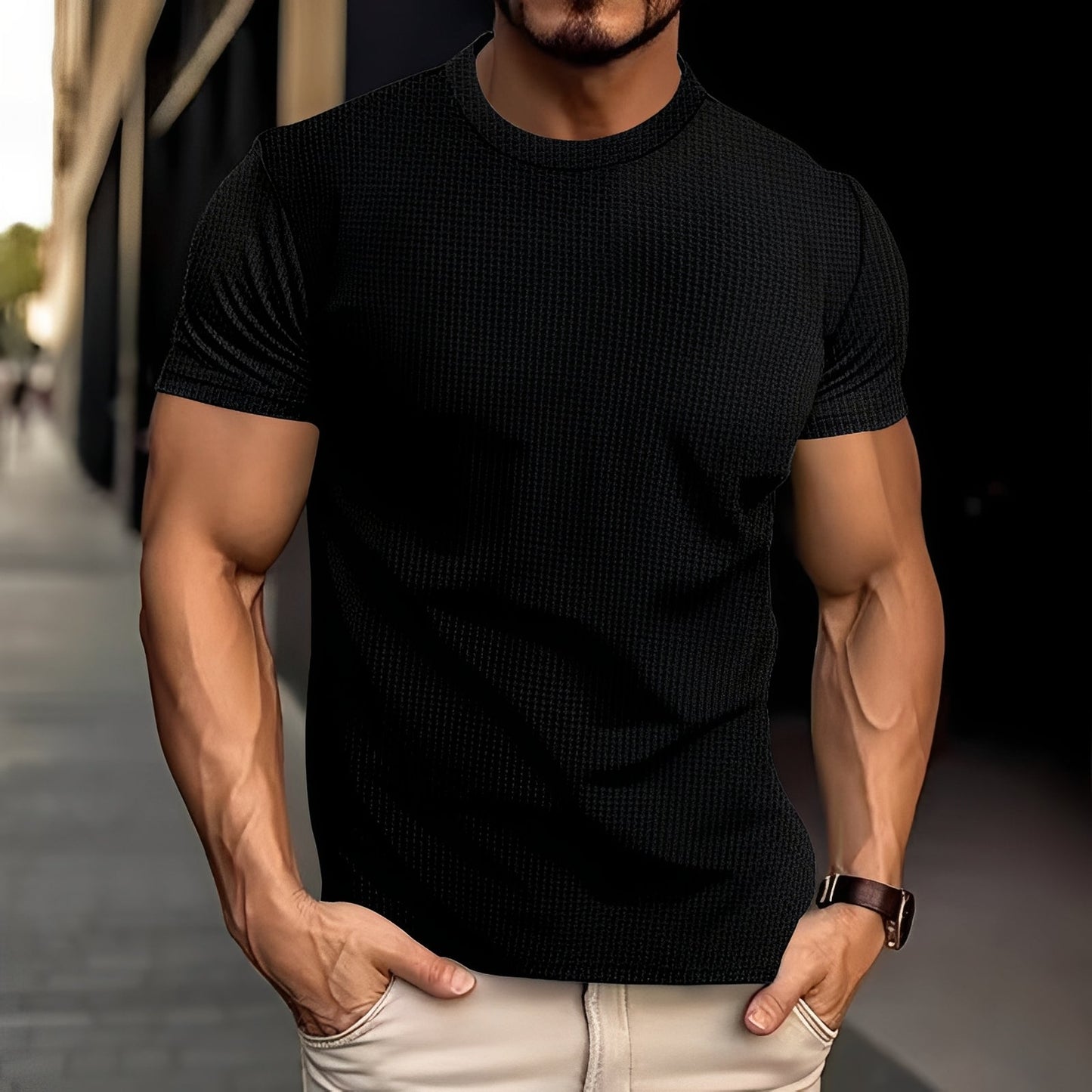 Camicia Uomo Slim Fit Stile Casual