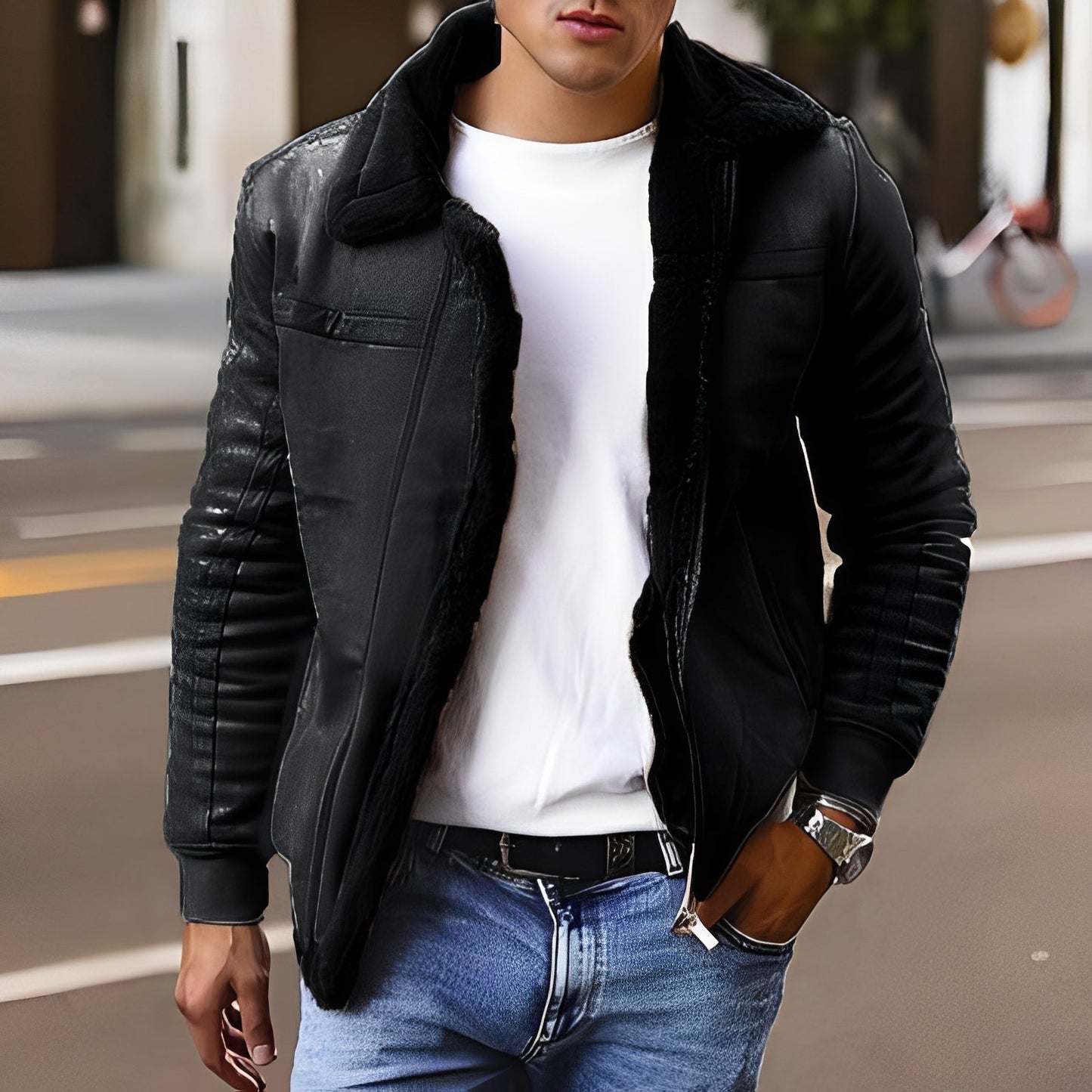 Giacca Uomo Calda Stile Classico