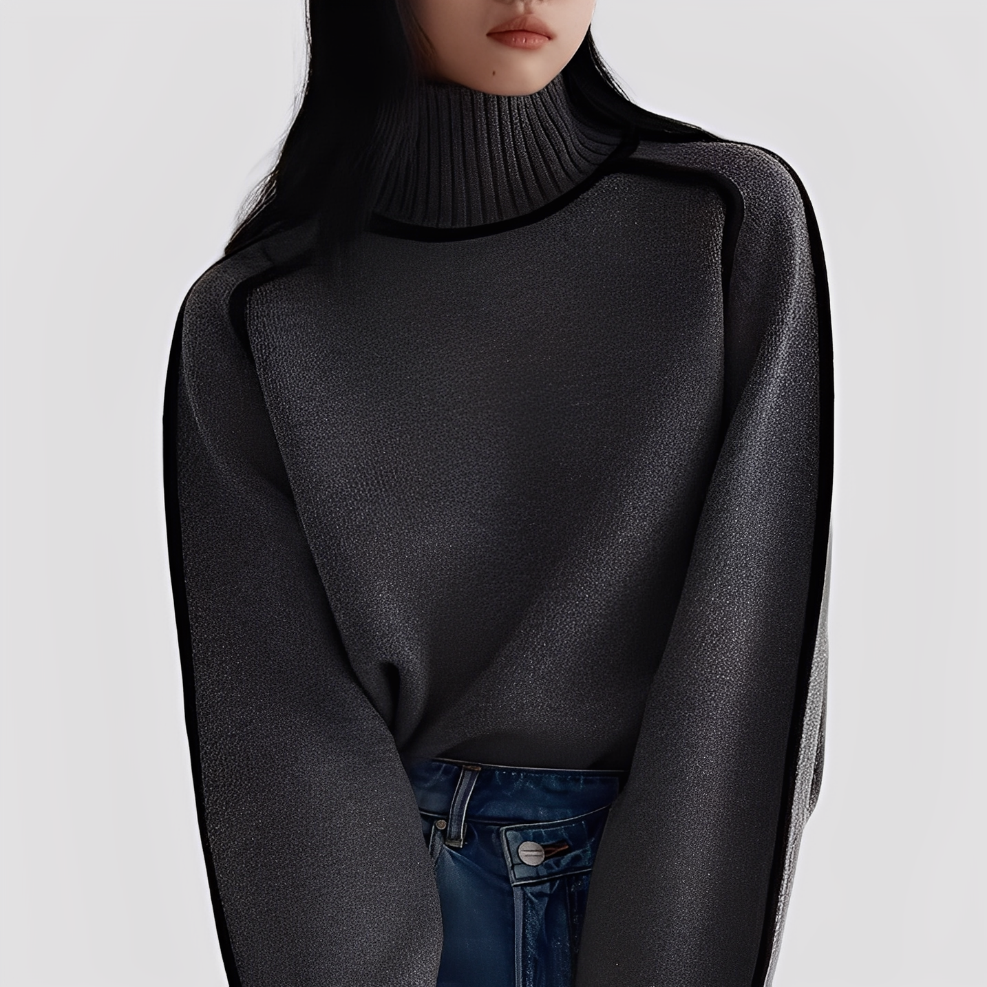 Maglione Dolcevita Donna Morbido e Comodo