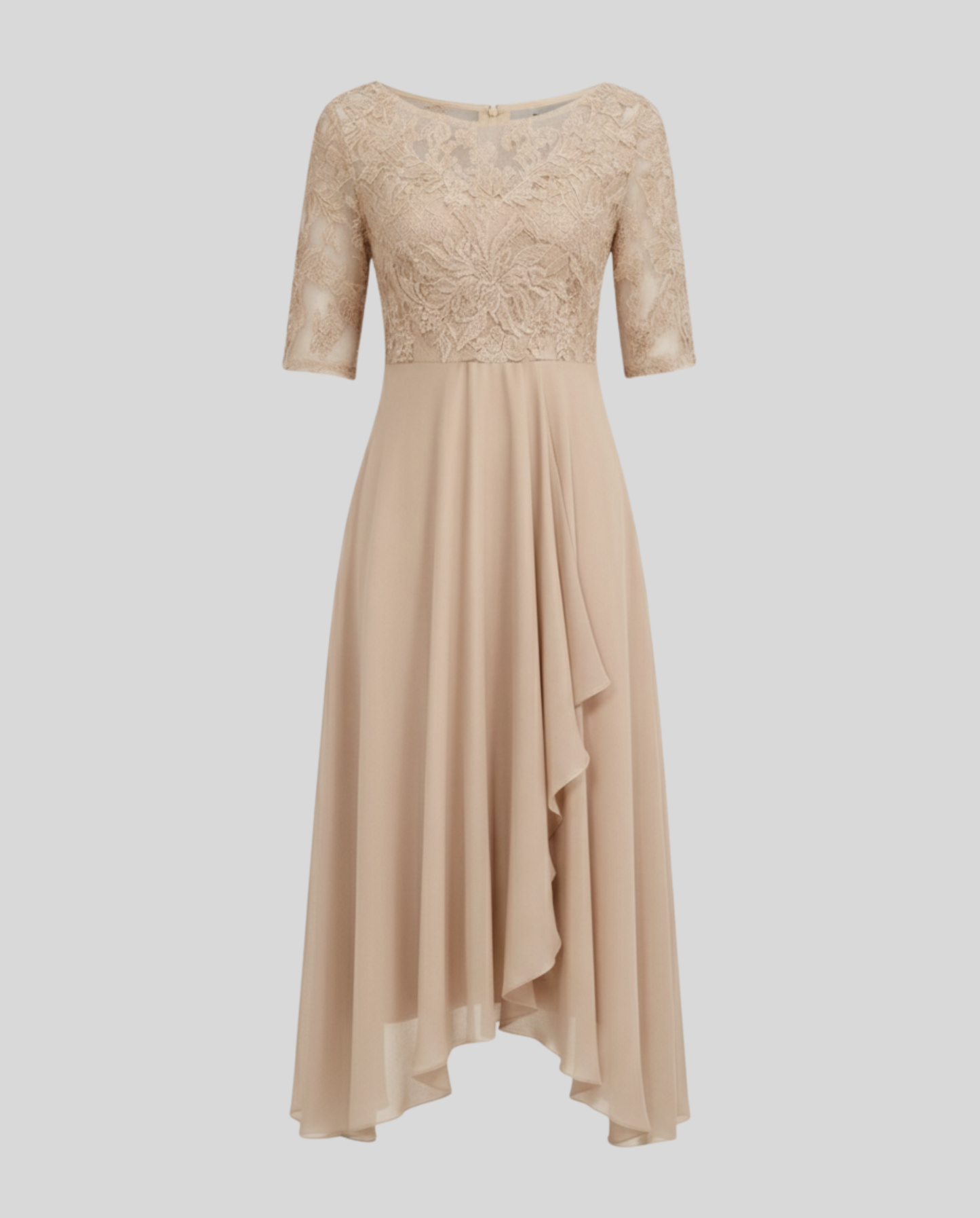 Abito Midi Donna Elegante Svasato
