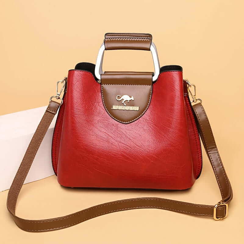 Borsa Donna in Pelle Elegante Due Toni