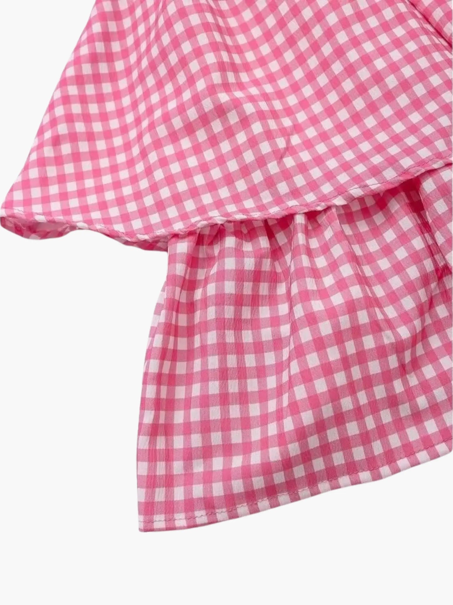 Abito Estivo Donna Fantasia Quadri Scollo Classico