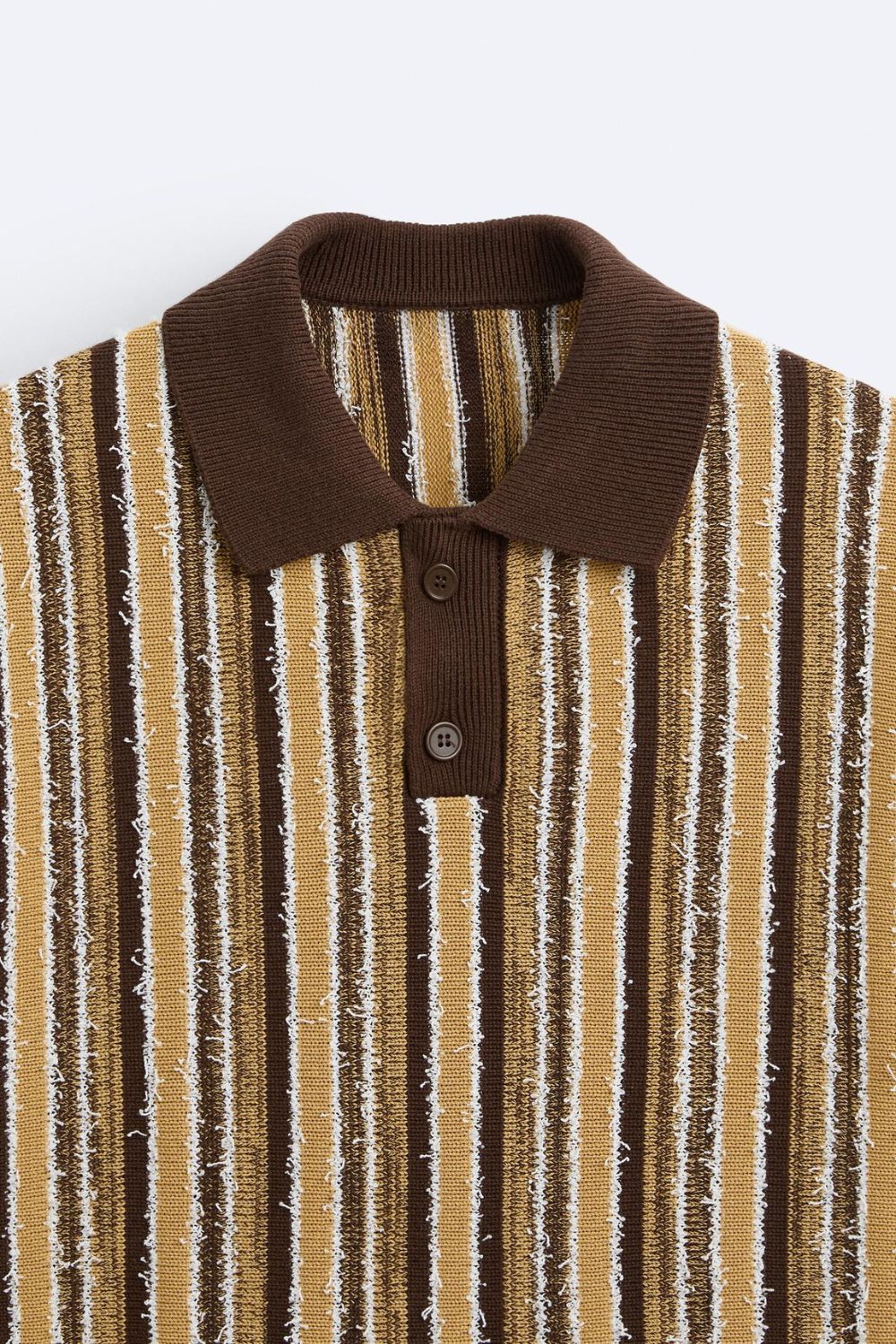 Polo Uomo in Maglia a Righe Stile Retrò