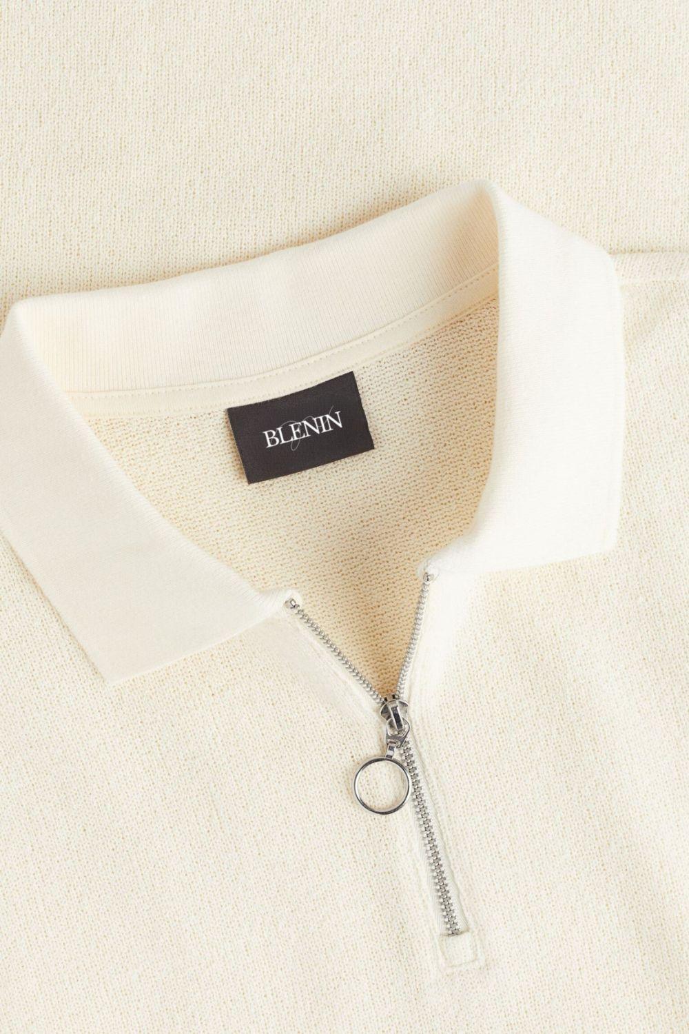 Polo Uomo in Maglia Moderna con Zip