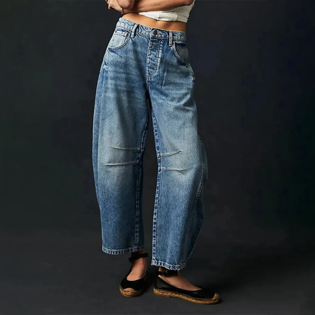 Pantaloni Donna Taglio Ampio Casual