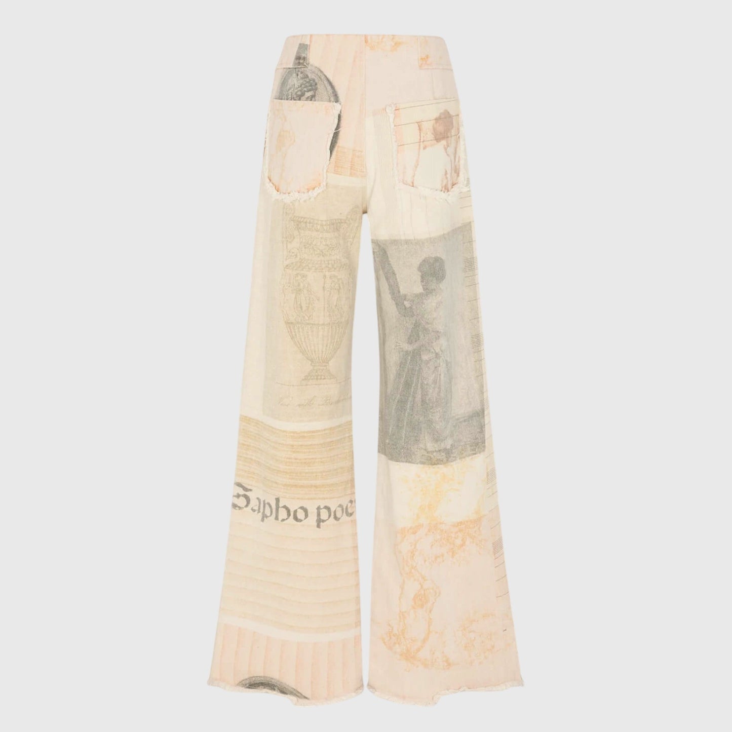 Jeans Donna Vintage Vita Alta Stampa