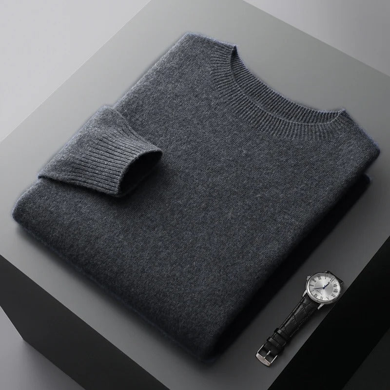 Maglione Uomo Girocollo Classico Vestibilità Regolare