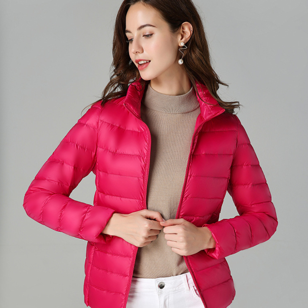 Giacca Donna Leggera Piumino Idrorepellente Calda