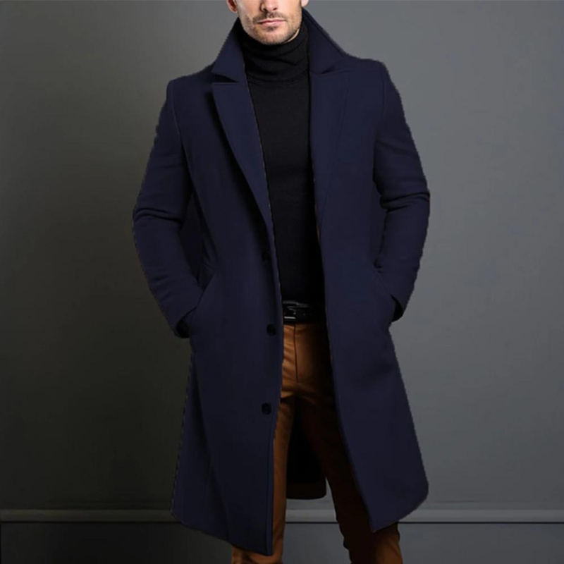 Cappotto Lungo Uomo Elegante Invernale
