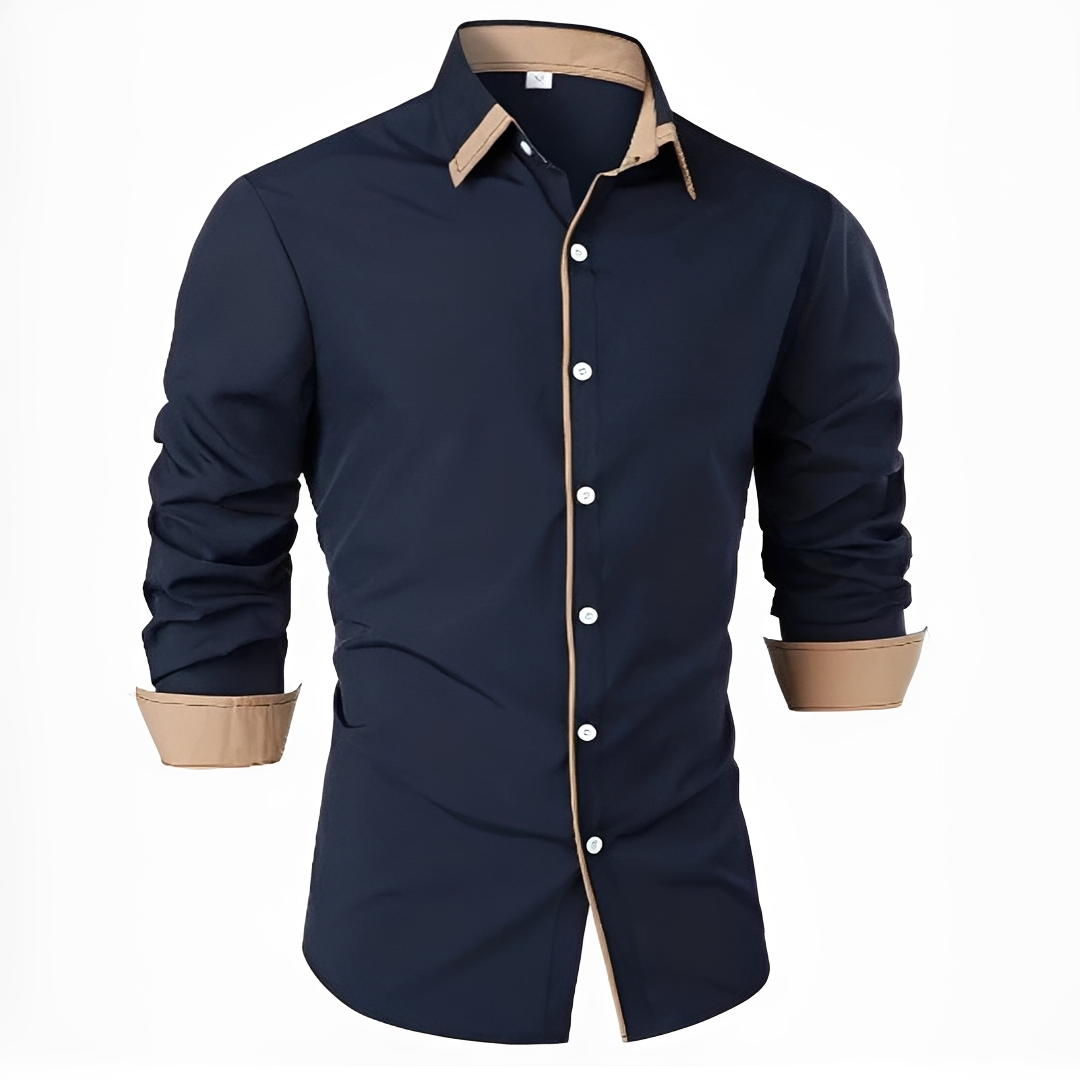 Camicia Uomo Stile Classico Vestibilità Regular