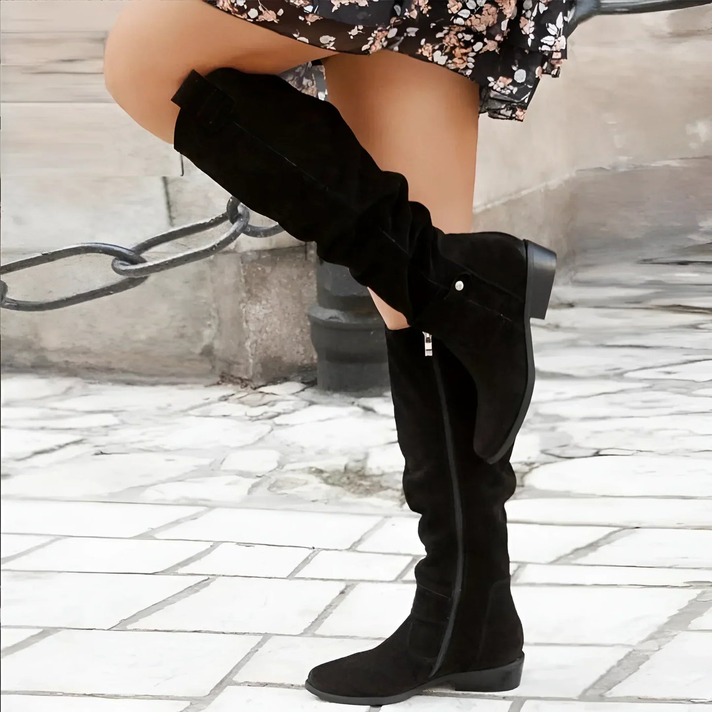 Stivale Invernale Donna Elegante Ginocchio