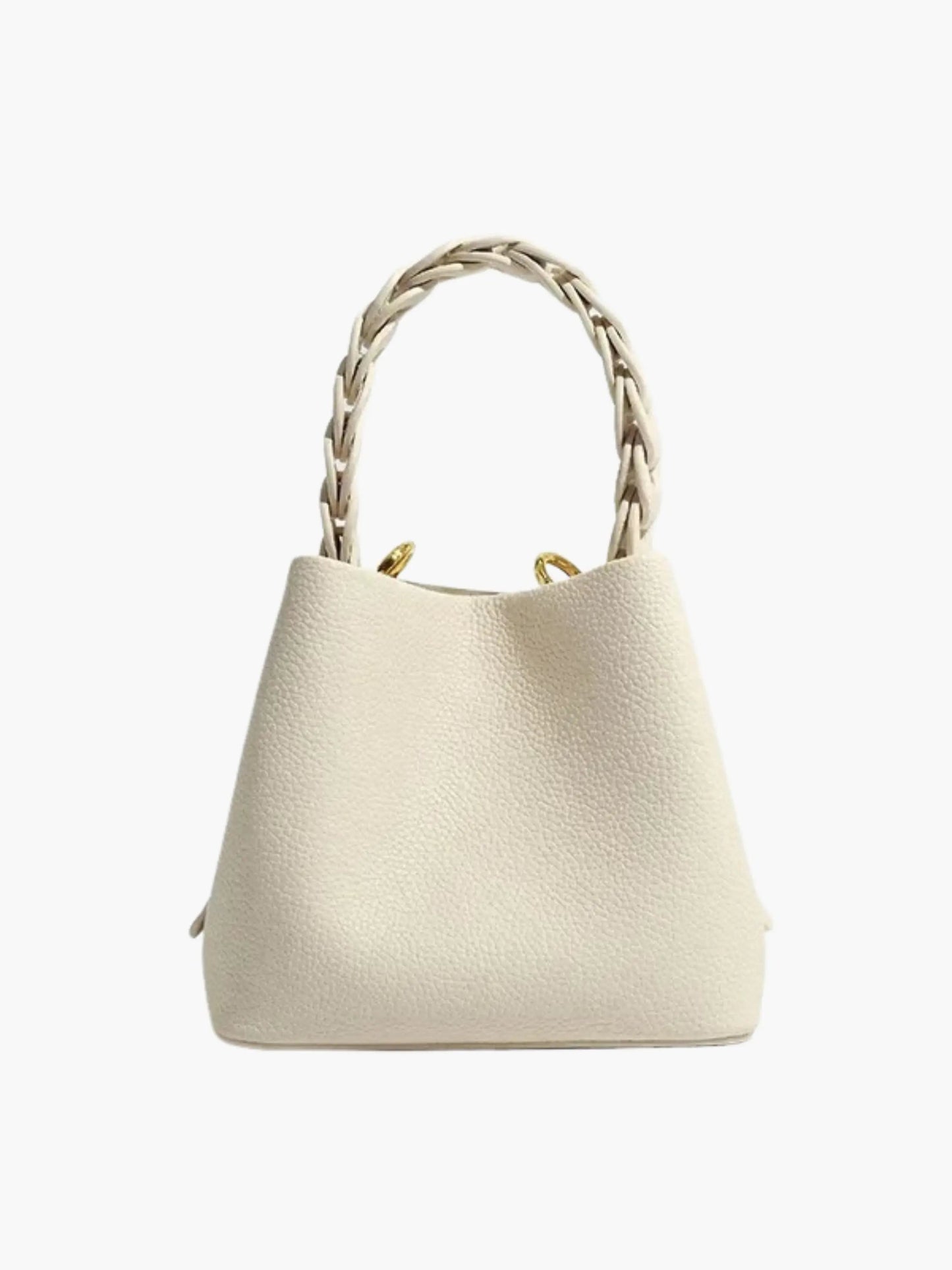 Borsa Donna Elegante Strutturata con Manico Intrecciato