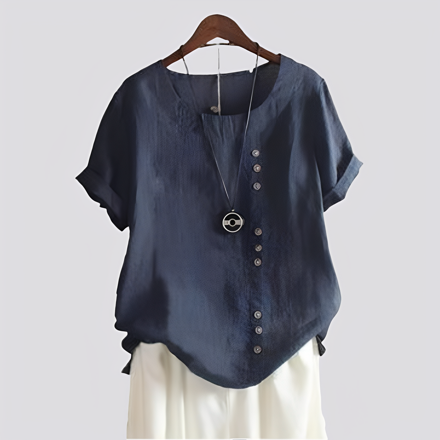 Camicia Donna Manica Corta Vestibilità Comoda