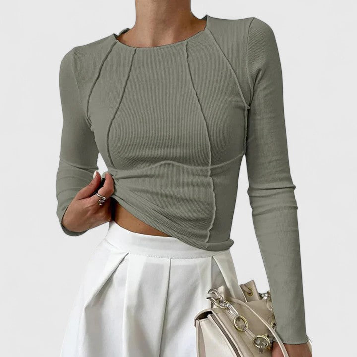 Maglia Manica Lunga Donna Slim Fit