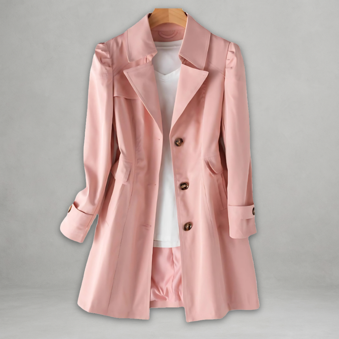 Trench Coat Donna Leggero Stile Primaverile Classico