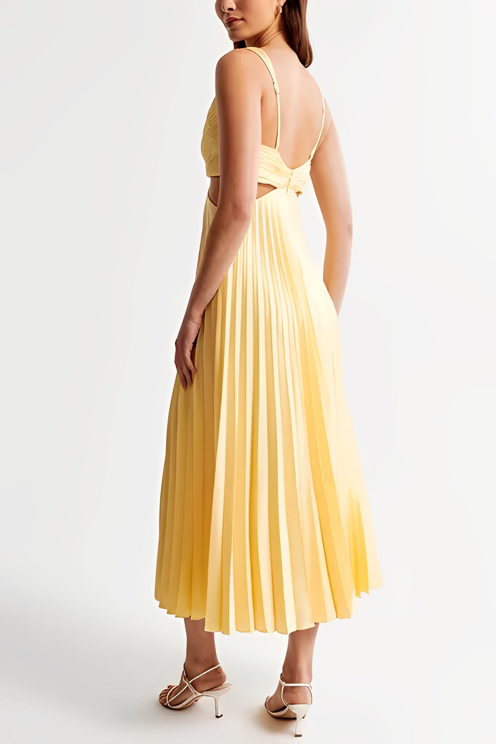 Abito Plissettato Donna Elegante per Occasioni Speciali