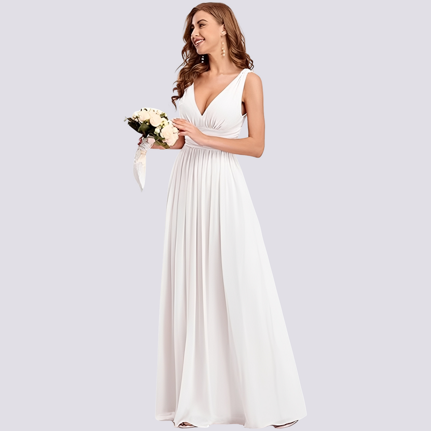 Abito Sera Donna Senza Maniche Elegante