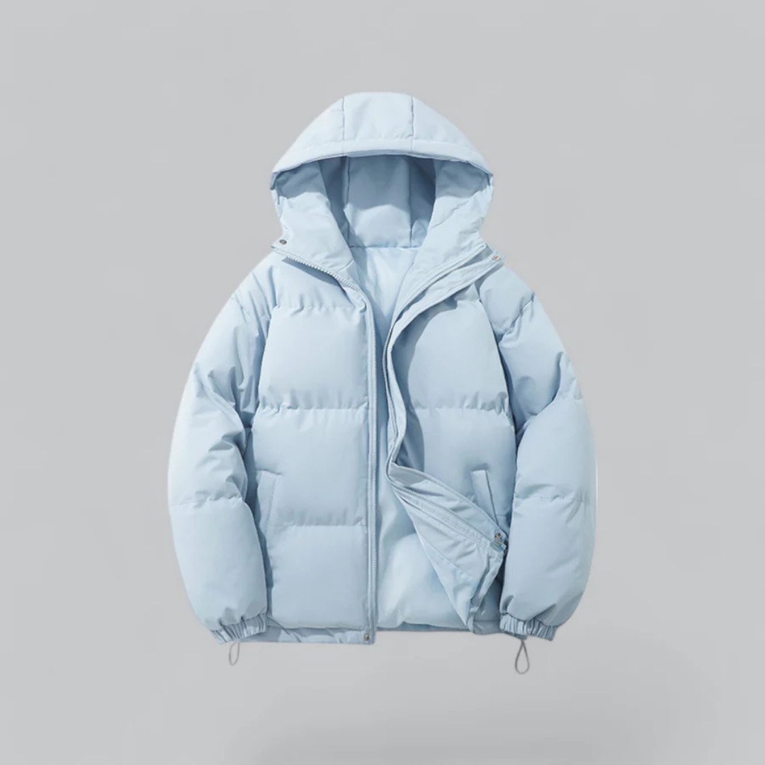 Giacca Invernale Uomo con Cappuccio e Chiusura Zip