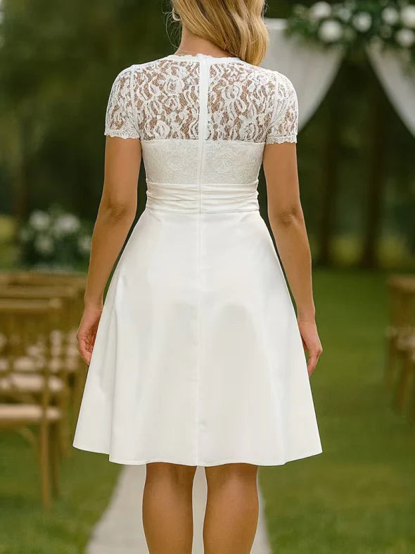Abito Midi Donna con in Pizzo