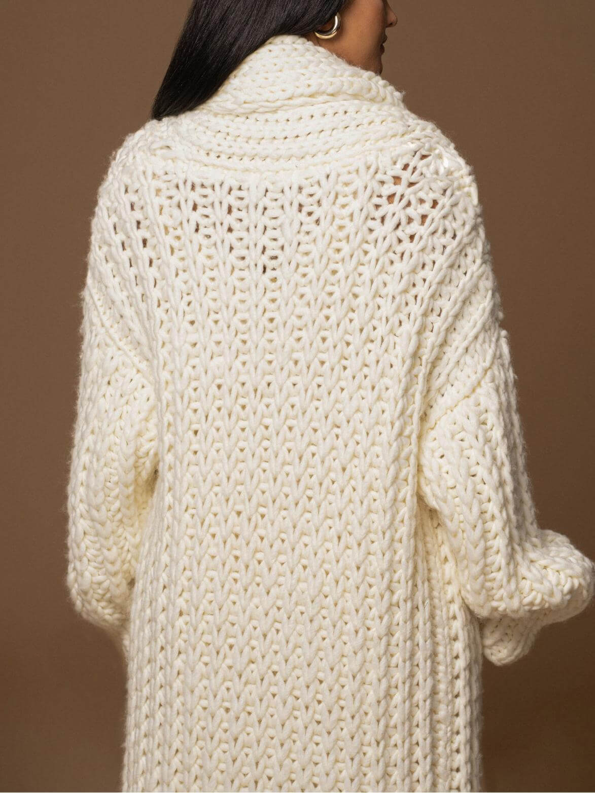 Cardigan Uomo Collo Sciarpa Morbido