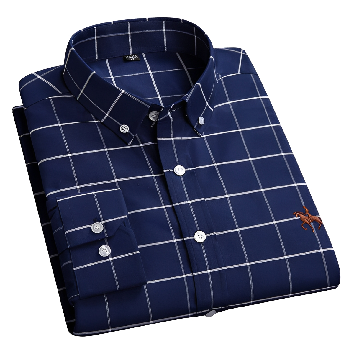 Camicia Uomo Casual Senza Pieghe Manica Lunga