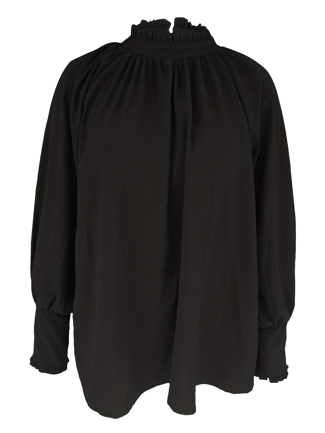 Blusa Donna con Fiocco e Ruches Elegante