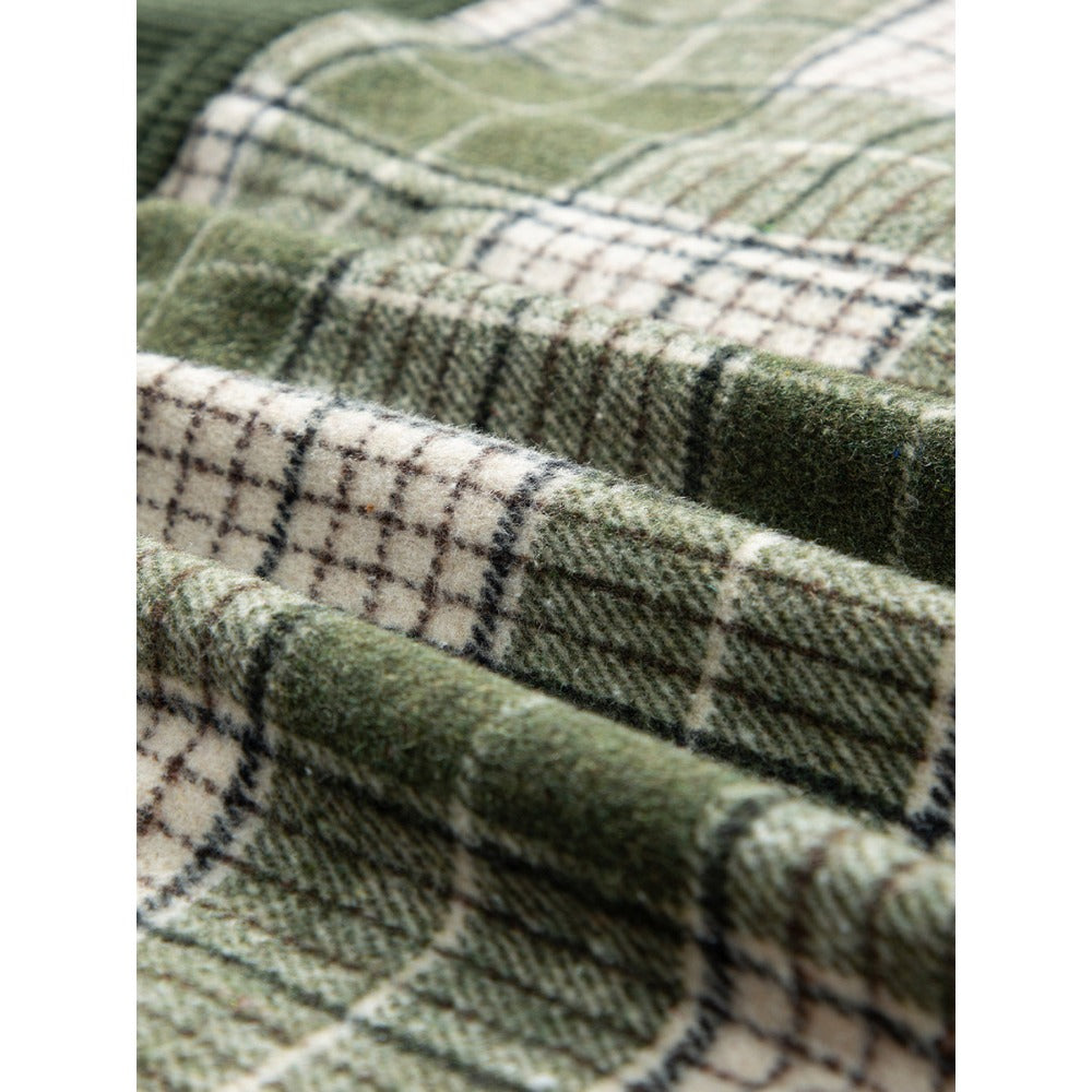 Camicia Donna a Quadri Cotone Manica Lunga Bottoni