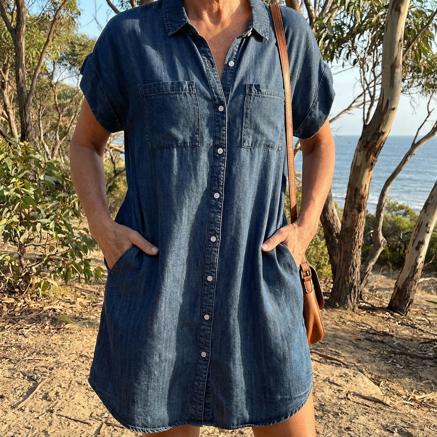 Abito Denim Donna Casual Stampa
