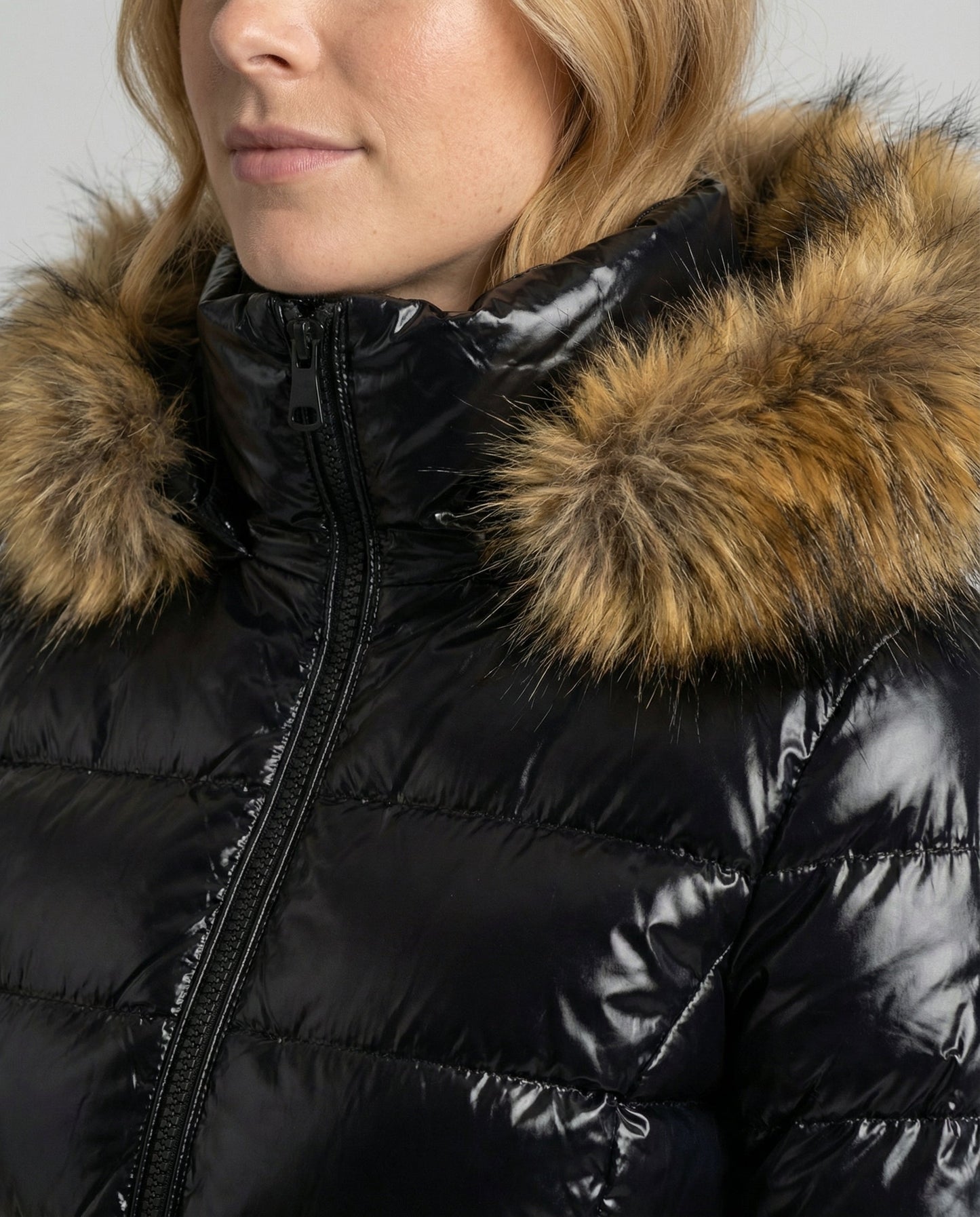 Giacca Invernale Donna Imbottita Cappuccio Calda