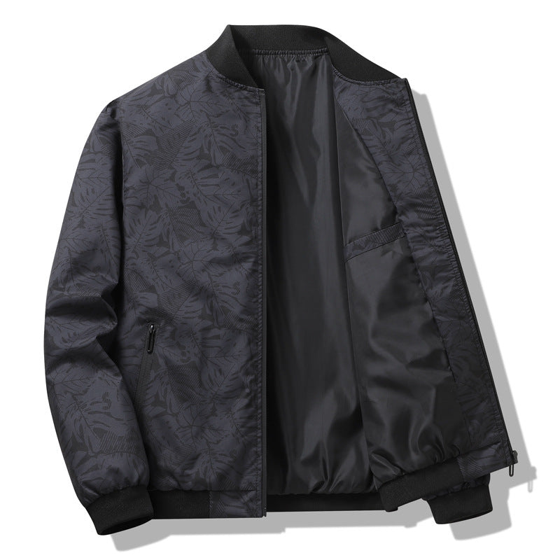 Bomber Uomo Stile Classico Vestibilità Regolare