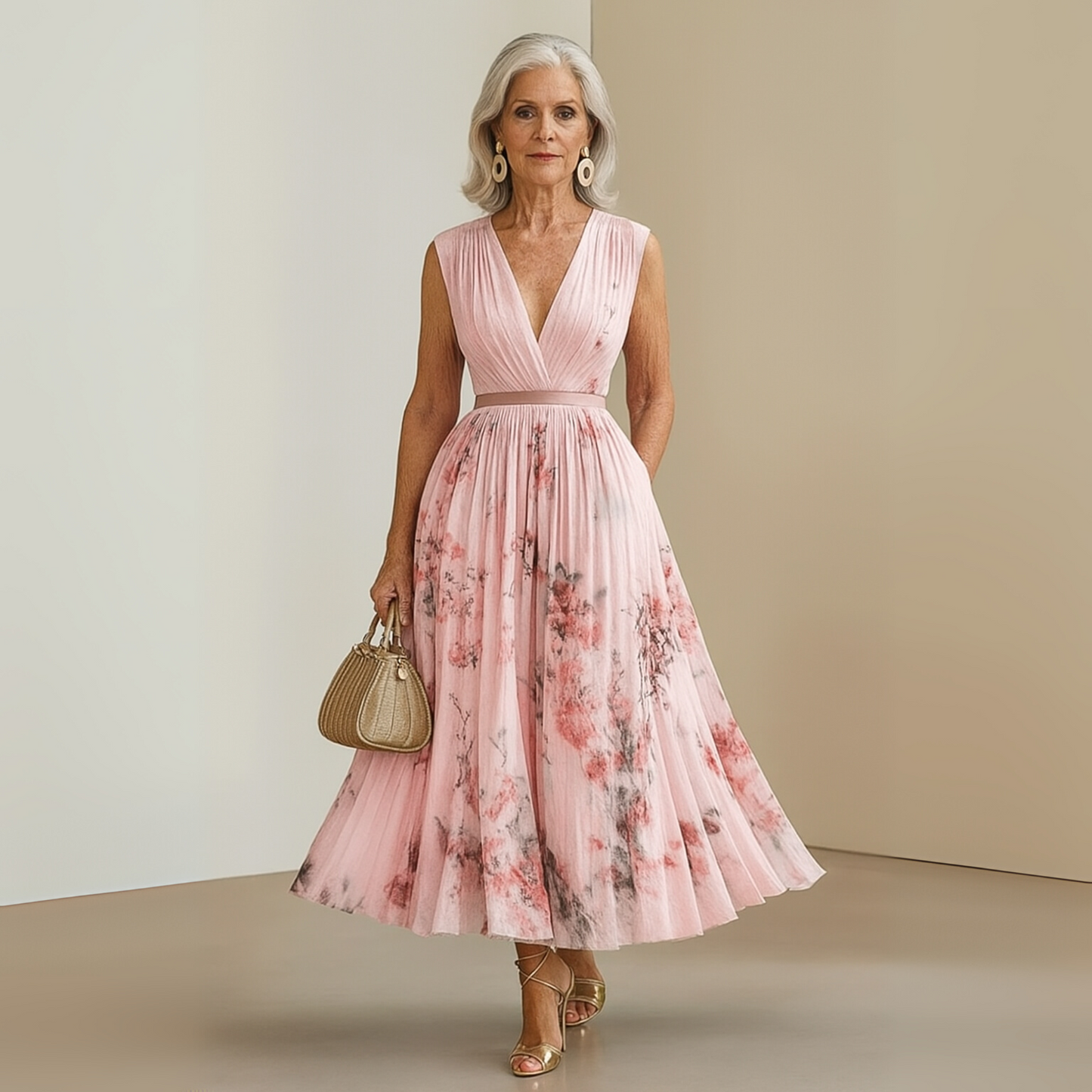 Abito Maxi Estivo Senza Maniche con Scollo a V per Donne - Vestiti Estivi Donna Eleganti e Comodi, Perfetti per Ogni Occasione Estiva 8
