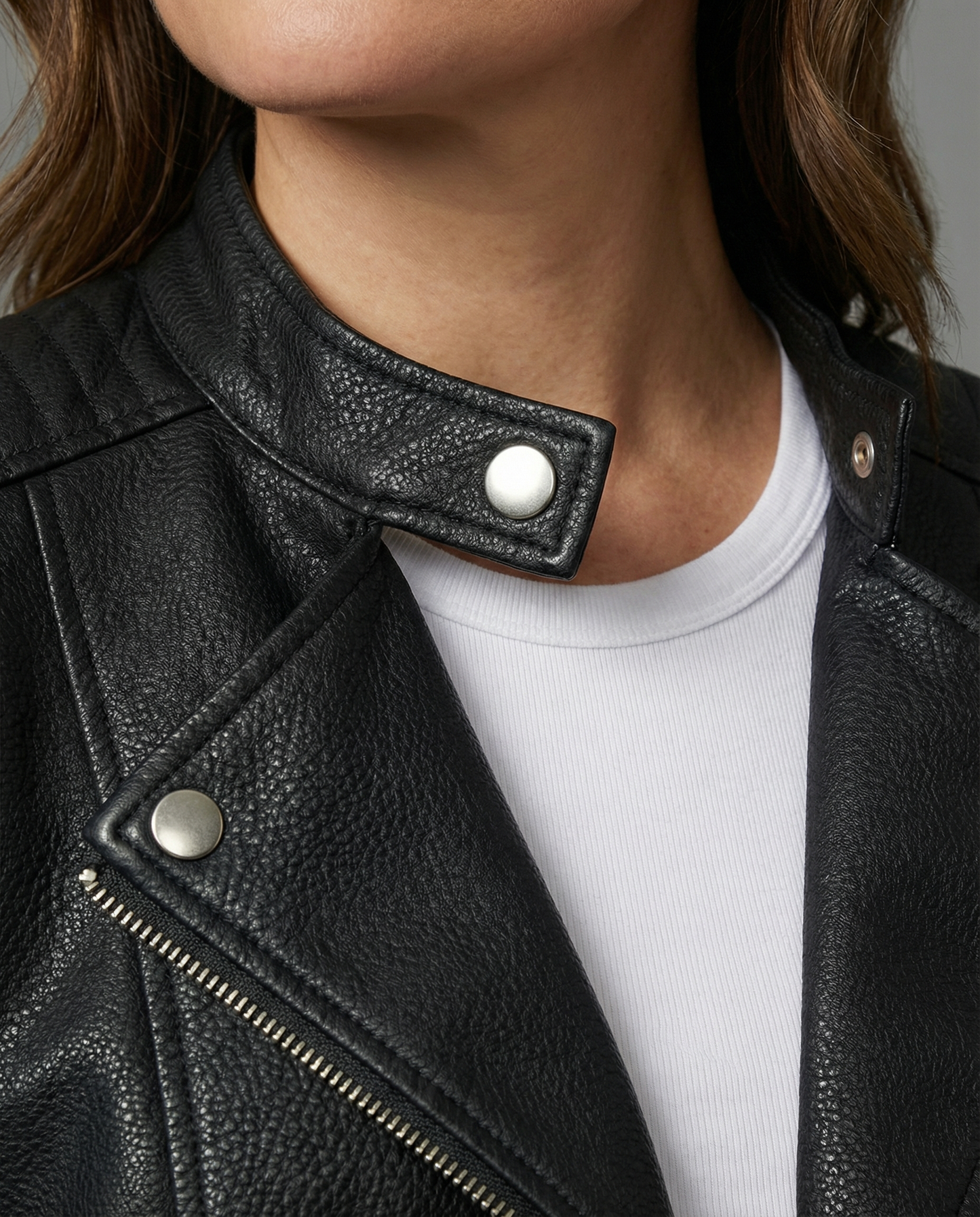 Giacca Donna in Pelle Slim Fit