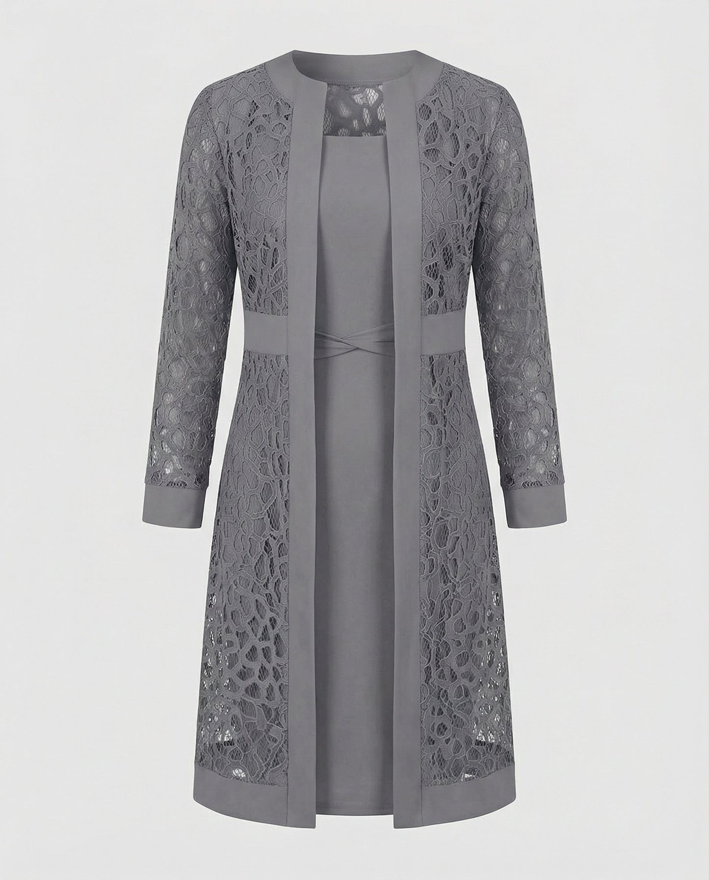 Abito Cardigan Donna in Pizzo Elegante