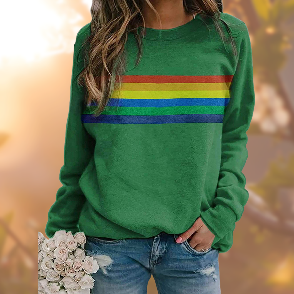 Maglione Uomo Cotone Morbido con Righe Orizzontali