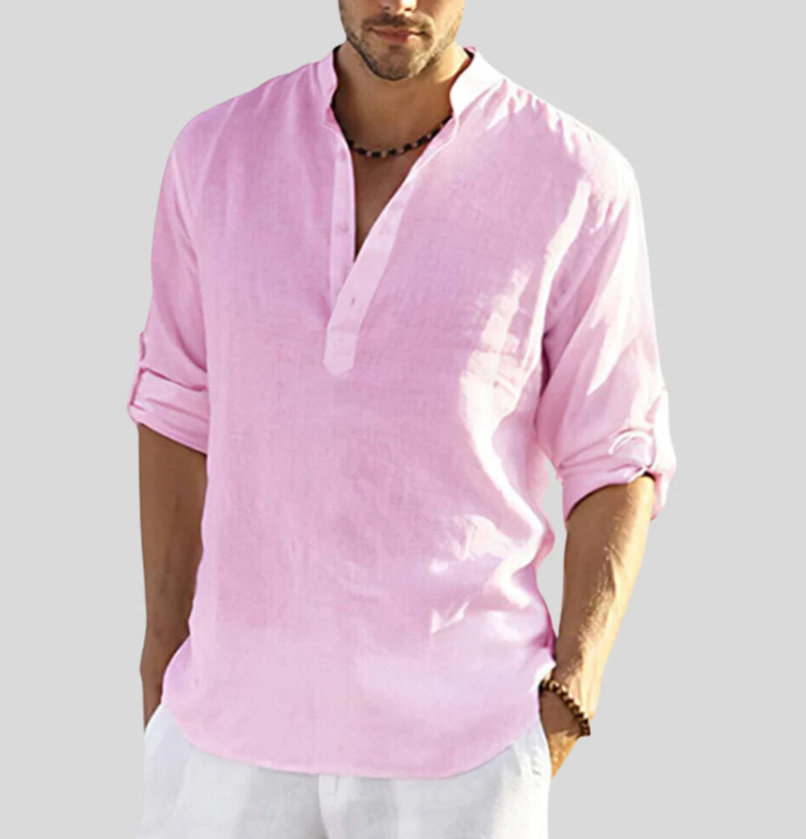 Camicia Uomo in Lino Stile Elegante