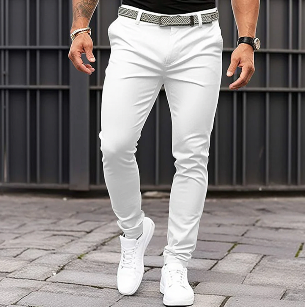 Pantaloni Uomo Estivi Vestibilità Classica