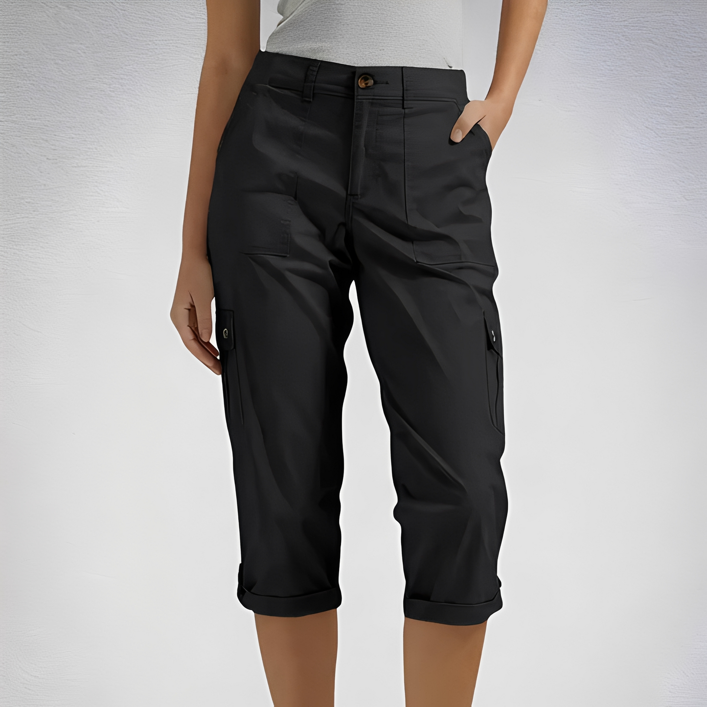 Pantaloni Donna Moderni Taglio Largo