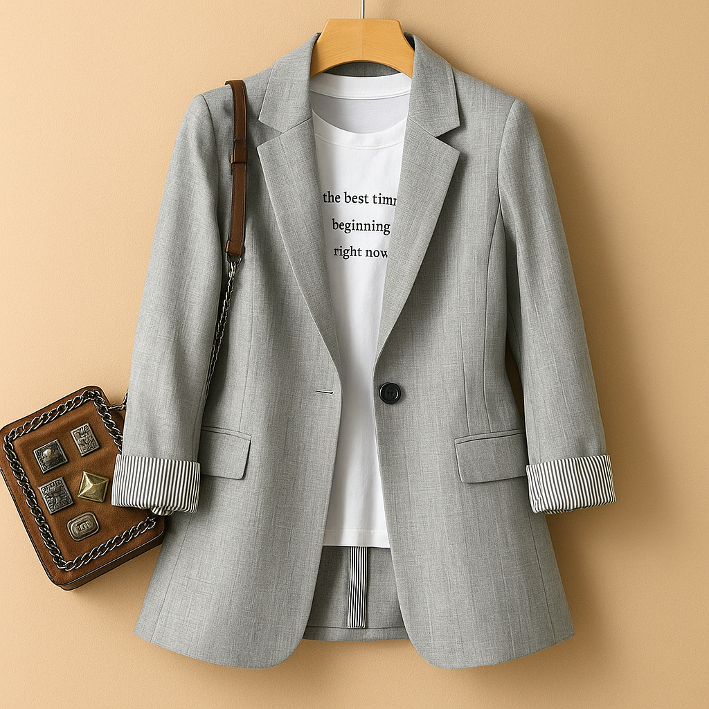 Blazer casual leggero con maniche lunghe per donna | Evelien 2