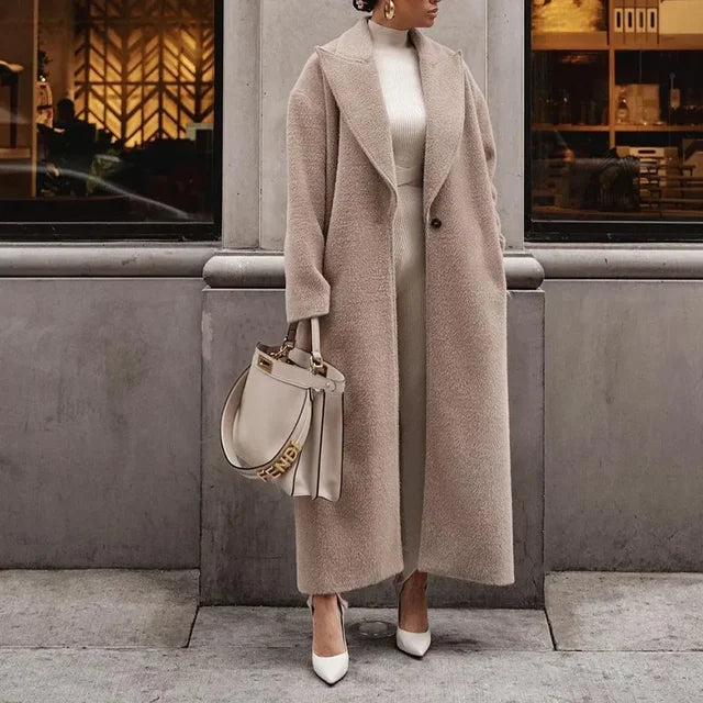 Cappotto Donna Taglie Forti Vestibilità Larga Casual