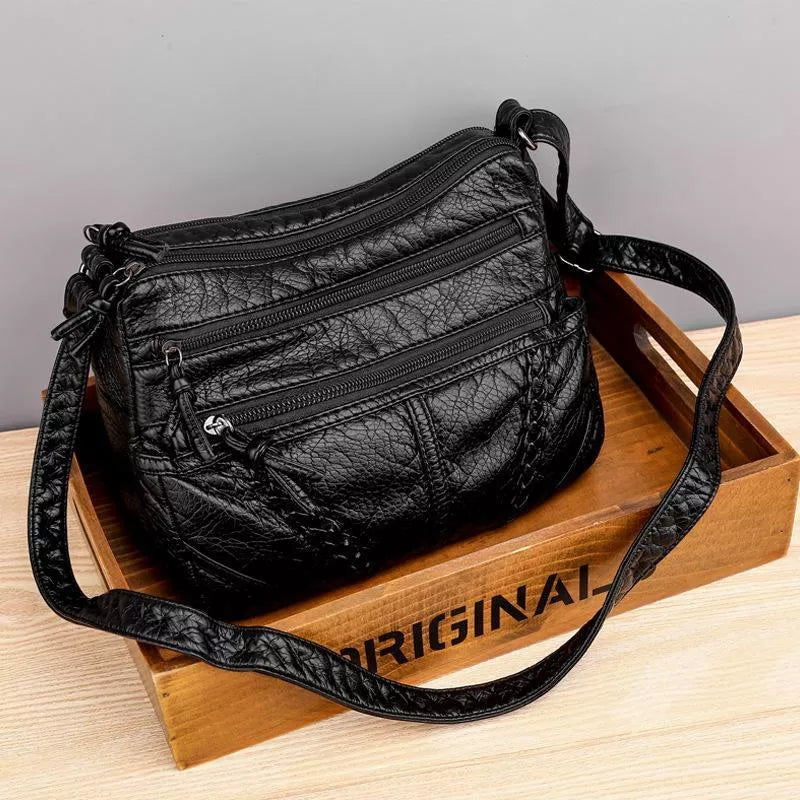 Borsa a mano elegante da donna, funzionale, in materiale morbido 2