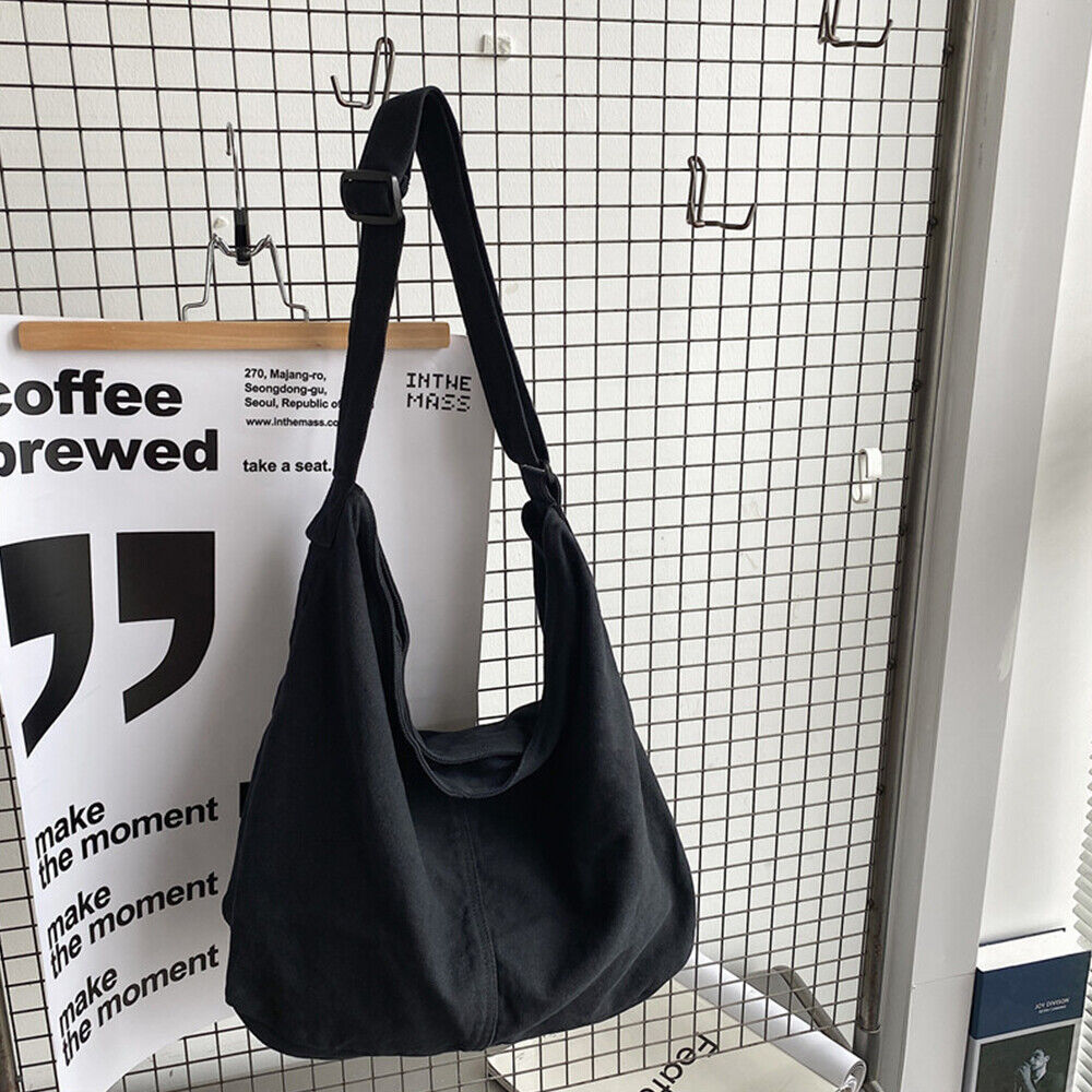 Borsa a tracolla casual da donna, funzionale, in tela resistente 5