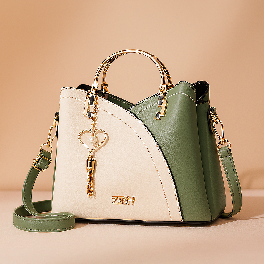 Borsa a tracolla elegante da donna in pelle alla moda 7