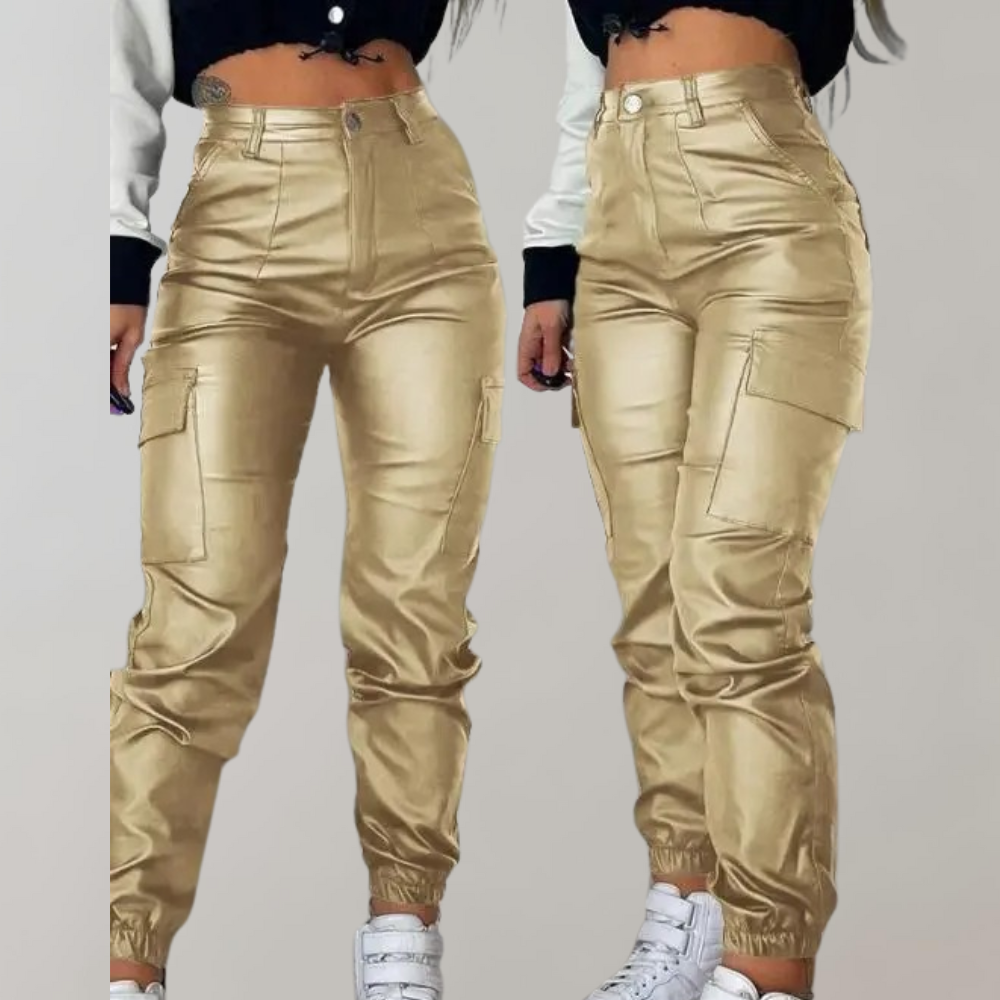Pantaloni Cargo Donna Comodi con Tasche Multiple